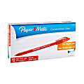 Paper Mate® Comfortmate™ Ultra Ballpoint Stick Pens, 0.8 mm, Fine Point, Red Barrel, Red Ink, Pack Of 12 1 thumbnail image