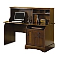 Sauder® Graham Ridge Computer Desk With Hutch, European Oak