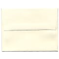 JAM Paper® Booklet Invitation Envelopes, A2, Gummed Seal, Strathmore Natural White, Pack Of 25