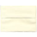 JAM Paper® Booklet Invitation Envelopes, A6, Gummed Seal, Strathmore, Natural White Laid, Pack Of 25