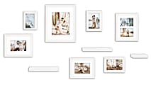 Kate and Laurel Bordeaux Frame Shelf Set, White