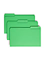 Smead® Color File Folders, Legal Size, 1/3 Cut, Green, Box Of 100