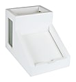 Victor® Pure White Collection™ Pencil Cup With Note Holder, 4"H x 4 1/2"W x 6 3/10"D, White 1 thumbnail image