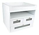 Victor® Tidy Tower Desk Organizer, 10 3/4"H x 12 3/10"W x 10 3/4"D, Pure White 1 thumbnail image