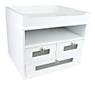 Victor® Tidy Tower Desk Organizer, 10 3/4"H x 12 3/10"W x 10 3/4"D, Pure White