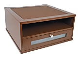 Victor® Monitor Riser, 6 1/2"H x 13"W x 13"D, Mocha Brown 1 thumbnail image