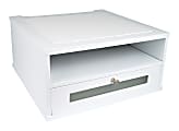 Victor® Monitor Riser, 6 1/2"H x 13"W x 13"D, Pure White