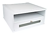 Victor® Monitor Riser, 6 1/2"H x 13"W x 13"D, Pure White 1 thumbnail image