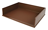 Victor® Stacking Letter Tray, 3 1/5"H x 10 11/16"W x 13 1/4"D, Mocha Brown 1 thumbnail image