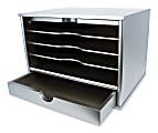 Victor® Desktop Organizer, 9 3/4"H x 14"W x 10 3/4"D, Classic Silver 1 thumbnail image