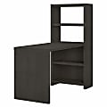 Office by Kathy Ireland® Echo 56"W Bookcase Desk, Charcoal Maple, Standard Delivery