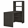 Office by Kathy Ireland® Echo 56"W Bookcase Computer Desk, Charcoal Maple, Standard Delivery