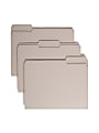 Smead® Color File Folders, Letter Size, 1/3 Cut, Gray, Box Of 100