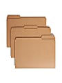 Smead® Reinforced Tab Kraft File Folders, Letter Size, 1/3 Cut, Pack Of 100