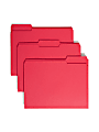 Smead® Color File Folders, Letter Size, 1/3 Cut, Red, Box Of 100 (12743) 1 thumbnail image