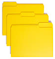 Smead® Color File Folders, Letter Size, 1/3 Cut, Yellow, Box Of 100 1 thumbnail image