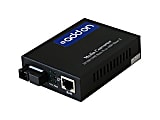 AddOn 1Gbs 1 RJ-45 to 1 SC Media Converter - Fiber media converter - GigE - 10Base-T, 1000Base-TX, 100Base-TX, 1000Base-BX-D - RJ-45 / SC single-mode - up to 37.3 miles - 1550 (TX) / 1490 (RX) nm