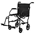 Medline Ultralight Transport Chair, Black 1 thumbnail image