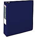 Office Depot® Brand Nonstick 3-Ring Binder, 3" Round Rings, Blue