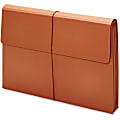 Pendaflex Tabloid Recycled File Wallet - 11"x17" - 875 Sheets Capacity - 3 1/2" Expansion - 19 pt. - Brown - 10% Recycled - B1060E 1 thumbnail image