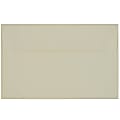 JAM Paper® Booklet Invitation Envelopes, A10, Gummed Seal, Strathmore Natural White, Pack Of 25