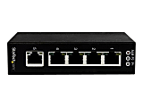 StarTech.com 5 Port Unmanaged Industrial Gigabit Ethernet Switch - DIN Rail / Wall-Mountable - Network up to 5 Ethernet devices through a rugged industrial Gigabit Ethernet switch - 5 Port Unmanaged Industrial Gigabit Ethernet Switch