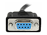 StarTech.com 1m Black DB9 RS232 Serial Null Modem Cable F/F - DB9 Female to Female - 9 pin RS232 Null Modem Cable - SCNM9FF1MBK 1 thumbnail image