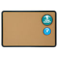 Quartet® Contour® Cork Bulletin Board, 18" x 24", Plastic Frame With Black Finish 1 thumbnail image