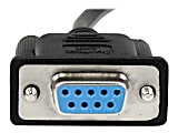 StarTech.com 2m Black DB9 RS232 Serial Null Modem Cable F/F - DB9 Female to Female - 9 pin RS232 Null Modem Cable - SCNM9FF2MBK 1 thumbnail image