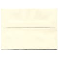 JAM Paper® Booklet Invitation Envelopes, A6, Gummed Seal, Via Linen, 30% Recycled, Natural White, Pack Of 25