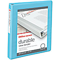Office Depot® Brand 3-Ring Durable View Binder, 1" Round Rings, Jeweler Blue 1 thumbnail image