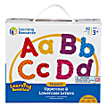 Learning Resources Upper/Lower Case Magnetic Letters - Learning Theme/Subject (Lowercase Letters, Uppercase Letters) Shape - Magnetic - Wear Resistant, Tear Resistant - 82 / Set