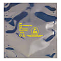 Partners Brand Open End Static Shielding Bags, 14" x 14", Transparent, Case Of 100