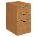 HON® 10500 22-3/4"D Vertical 3-Drawer Mobile Box/Box/File Pedestal Cabinet, Harvest Cherry 1 thumbnail image