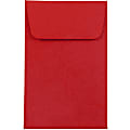 JAM Paper® Coin Envelopes, #1, Gummed Seal, 30% Recycled, Red, Pack Of 25 1 thumbnail image