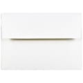 JAM Paper® Booklet Invitation Envelopes, A2, Gummed Seal, Strathmore Bright White, Pack Of 25
