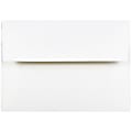 JAM Paper® Booklet Invitation Envelopes, A6, Gummed Seal, Strathmore, Bright White Wove, Pack Of 25 1 thumbnail image
