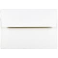 JAM Paper® Booklet Invitation Envelopes, A7, Gummed Seal, Wove Finish, Strathmore Bright White, Pack Of 25 1 thumbnail image