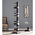 SEI Furniture Spine Tower Shelf, 65 1/4"H x 15 3/4"W x 16"D, Black