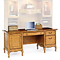 Office Depot® Brand Chateau Provence Computer Credenza, 30"H x 68"W x 26"D, French Oak 1 thumbnail image