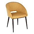 LumiSource Renee Chair, Espresso/Yellow 1 thumbnail image