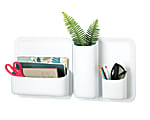 perch™ by Urbio® Starter Kit, 5 Piece, 10 4/16"H x 12 7/16"W x 49/16"D, White 1 thumbnail image