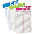 Ampad To Do List Notepad - 50 Sheets - 5" x 8" Sheet Size - White Paper - Assorted Cover - Micro Perforated - 6 / Pack 1 thumbnail image