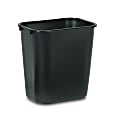 Durable Polyethylene Wastebasket, 7 Gallons (26.5L), Black 1 thumbnail image