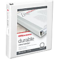 Office Depot® Brand Durable View 3-Ring Binder, 1 1/2" Round Rings, White, OD02961 1 thumbnail image