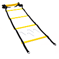 Black Mountain Products Foldable Agility Ladder With Carry Bag, 20', Black/Yellow