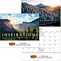 Custom Full-Color 13 Month Spiral Wall Calendar, Inspiration Scenes Design, Full-Color Imprint/Personalization, 11” x 9-1/2” Box Of 50 1 thumbnail image