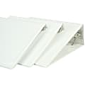 SKILCRAFT® Clear Overlay 3-Ring Binder, 1/2" Round Rings, White (AbilityOne 7510-01-510-4859) 1 thumbnail image