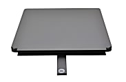 Ergo Desktop 12"W Detachable Side Work Surface Corner Desk, Black 1 thumbnail image