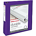 Office Depot® Brand Durable View 3-Ring Binder, 2" Round Rings, Purple 1 thumbnail image